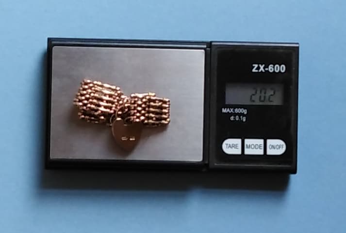 Edwardian 9ct Rose Gold 5 Bar Gate Bracelet